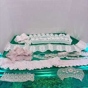 Vintage Lace Trim Collection - white and cream colored
